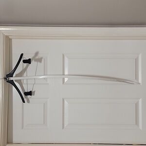 M white and brown reversible belt